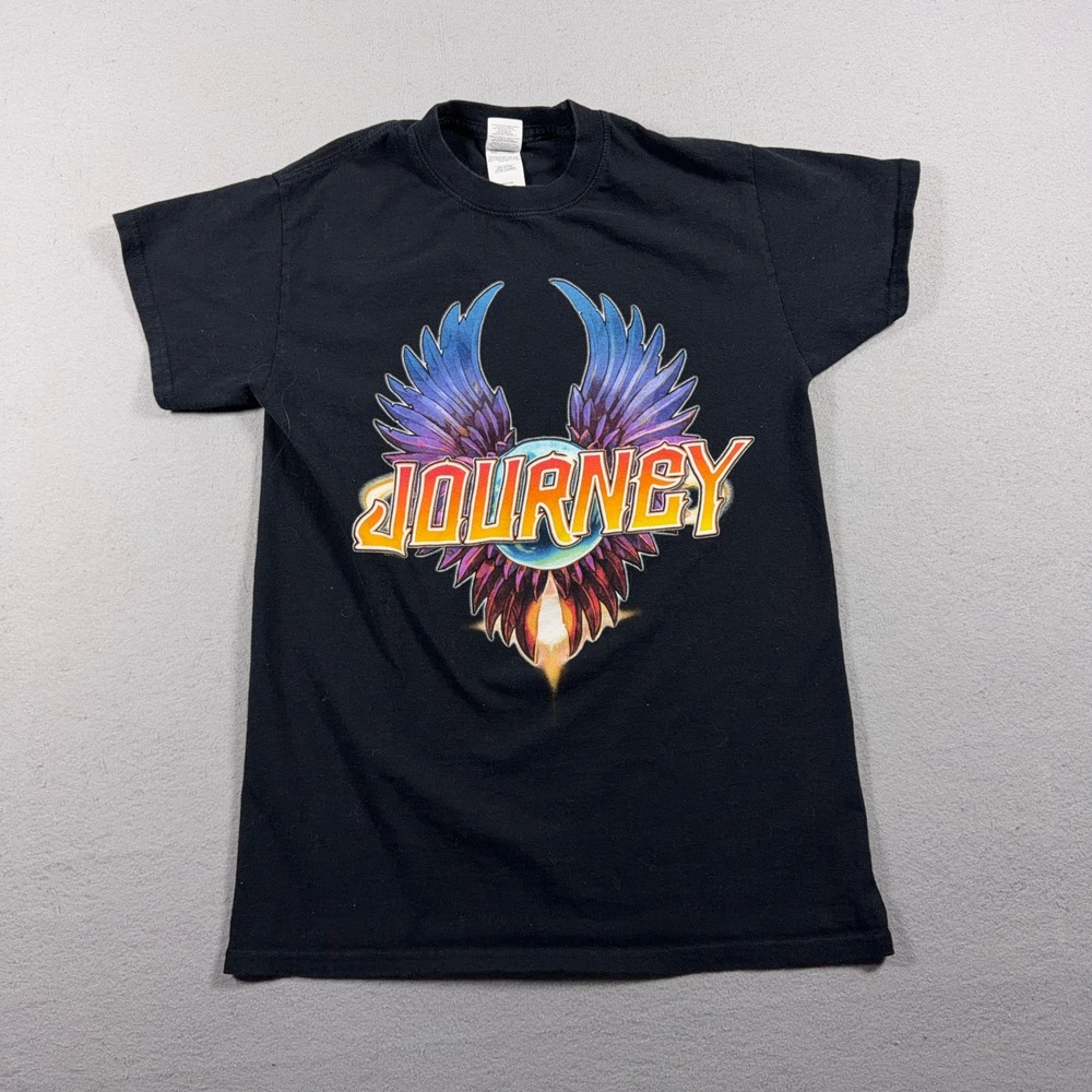 Journey Band 2018 Tour Graphic Tee Men Small Regular Fit Black Rock And Roll